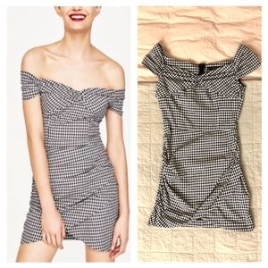 Zara Gingham Mini Dress